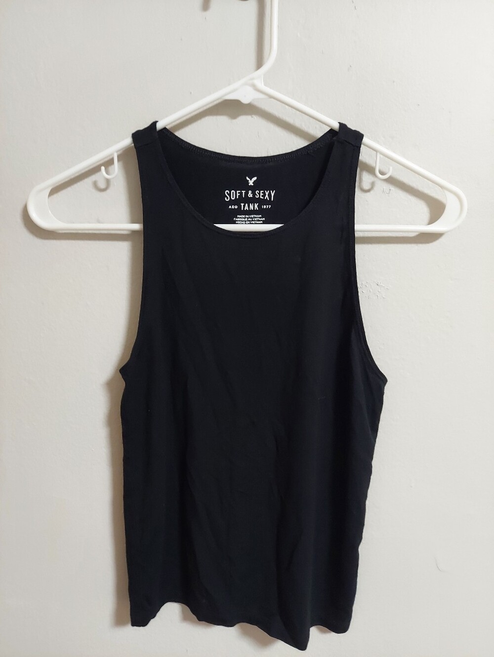 American Eagle Soft And Sexy Black Tank Top